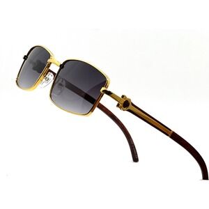 Mens Retro Sunglasses Square Black Gradient‎ Lens Shades Hip Hop Casual Unique